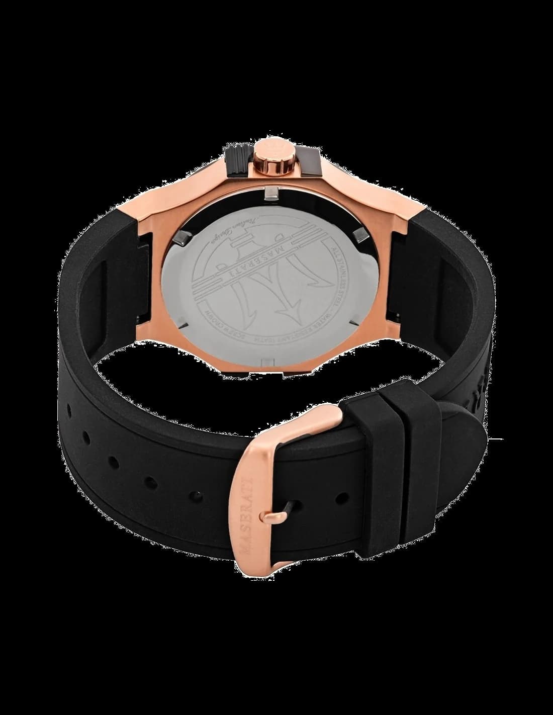Maserati Potenza R8851108002 Black Silicone Strap Men's Watch vue 3
