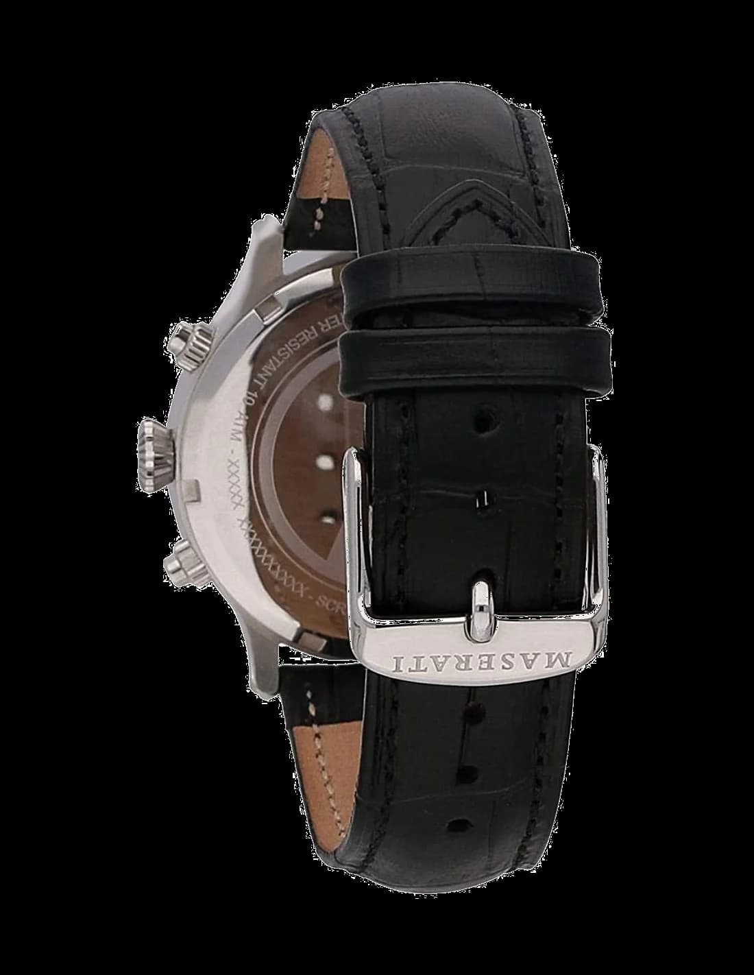 Montre Homme Maserati Ricordo R8871633001 bracelet en cuir vue 2