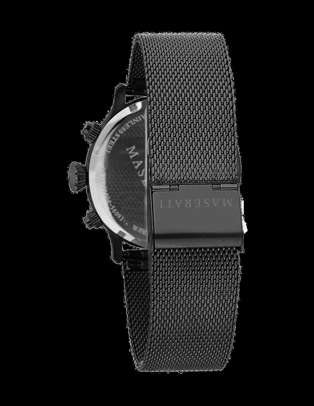 Maserati Epoca R8873618006 Black Milanese Mesh Men's Watch vue 3
