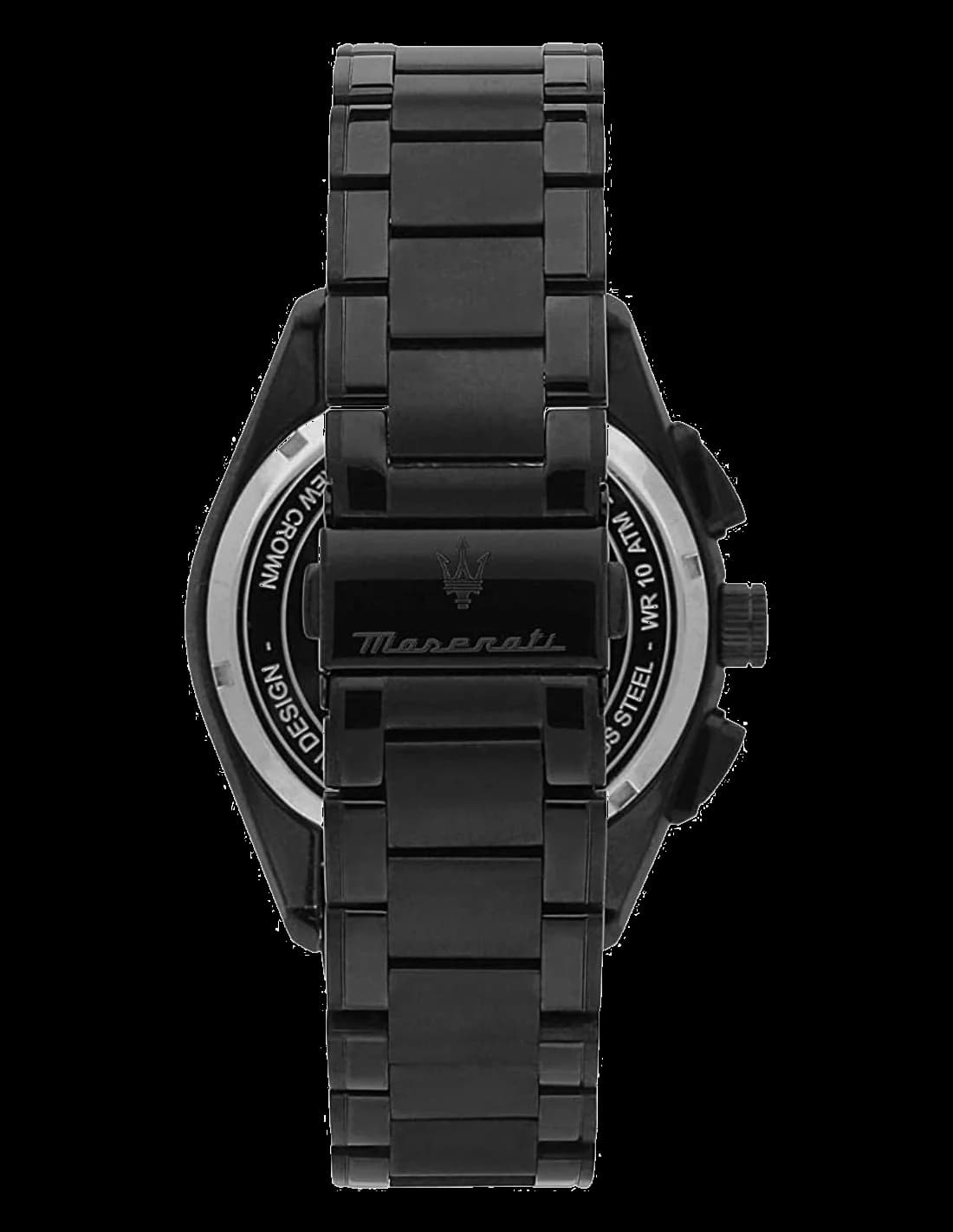 Montre Maserati Traguardo Aqua Edition R8873644002 Acier noir détails turquoise vue 3