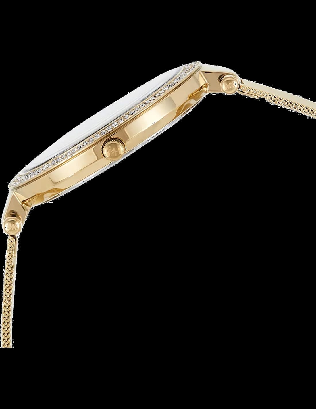Montre Michael Kors MK3368 Darci en acier doré et maille milanaise vue 3