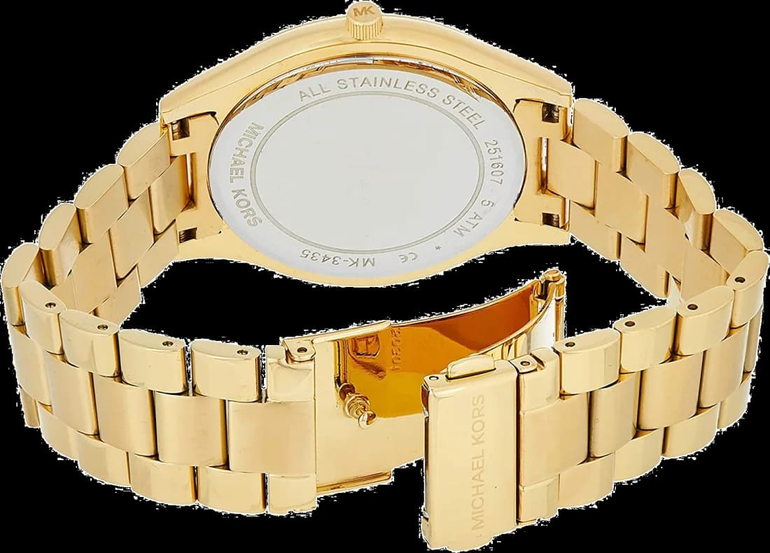 Michael Kors MK3435 Gold-Tone Stainless Steel Watch with Emerald Green Dial vue 3