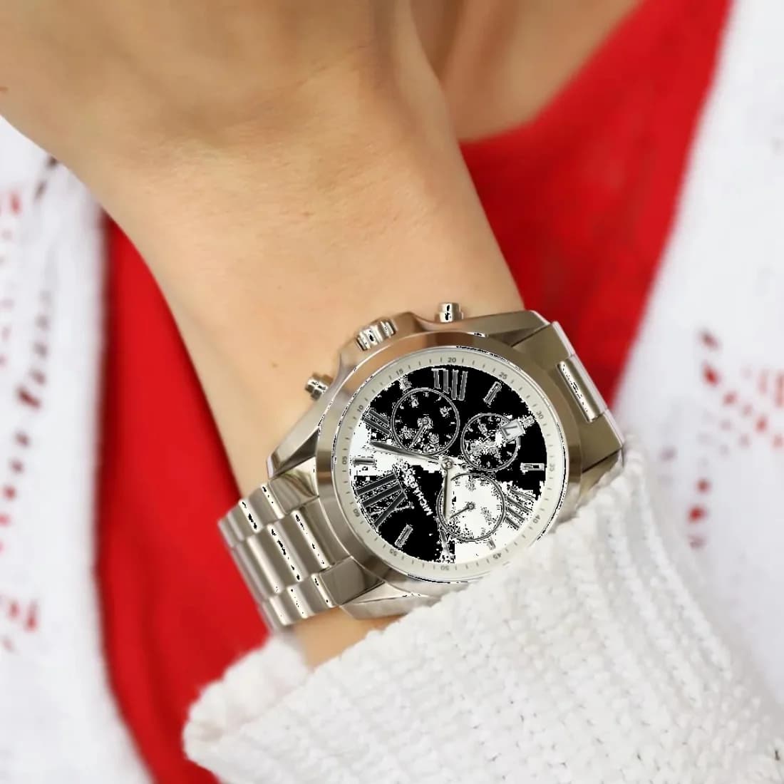 Michael Kors Bradshaw MK5535 Chronograph Steel Women's Watch vue 4