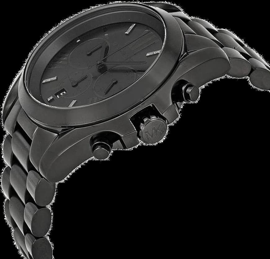 Michael Kors MK5550 Black Stainless Steel Chronograph Watch 45 mm vue 3