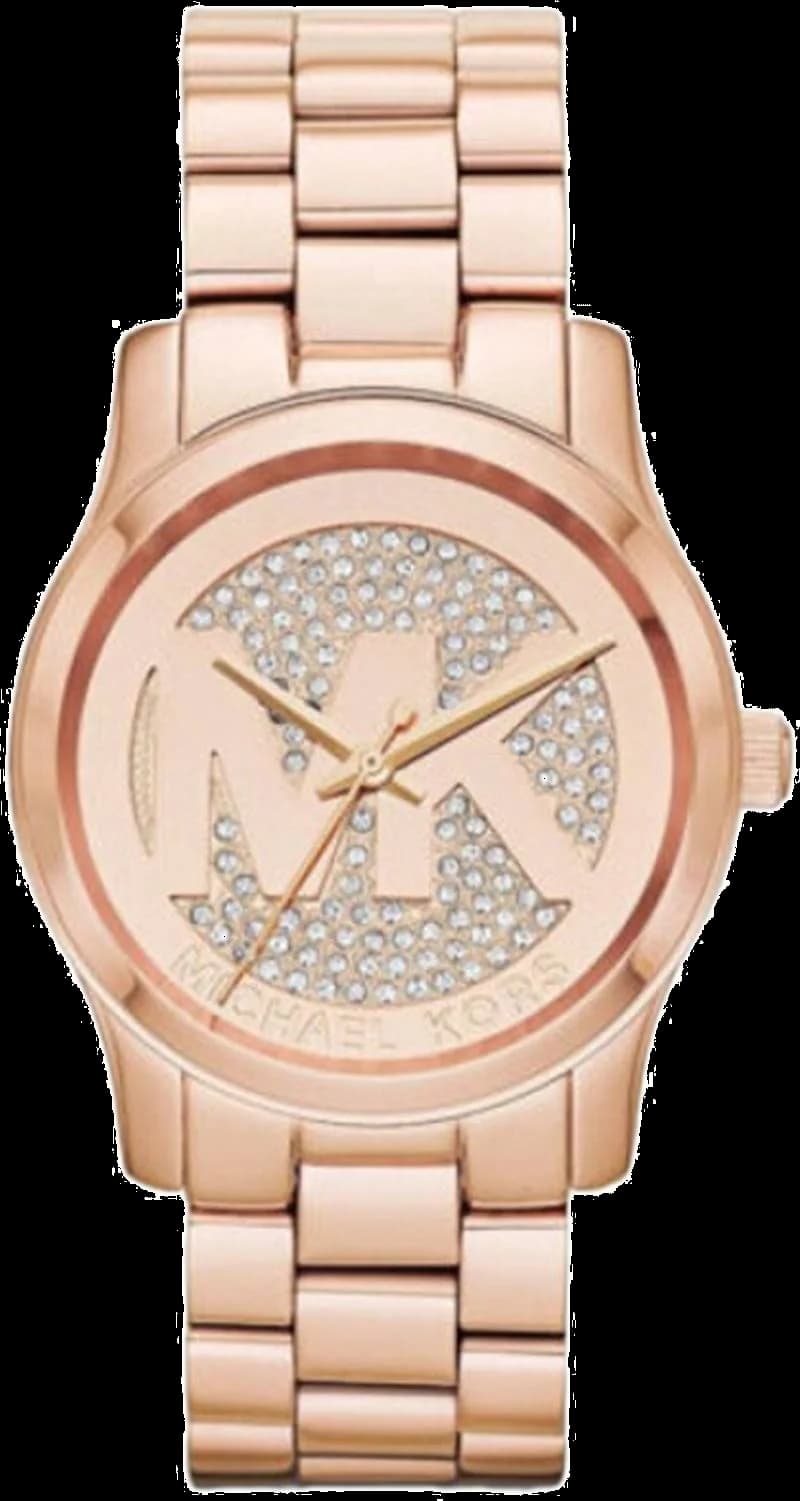 Michael Kors MK5853 Runway Rose Gold Women's Watch with MK Initials