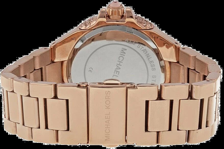 Michael Kors MK5862 Rose Gold Crystal Pavé Women's Watch vue 3
