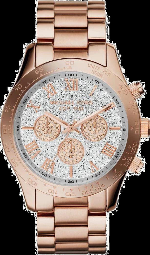 Michael Kors MK5946 Layton with Brilliant Dial and Rose Gold Indexes Women's Watch