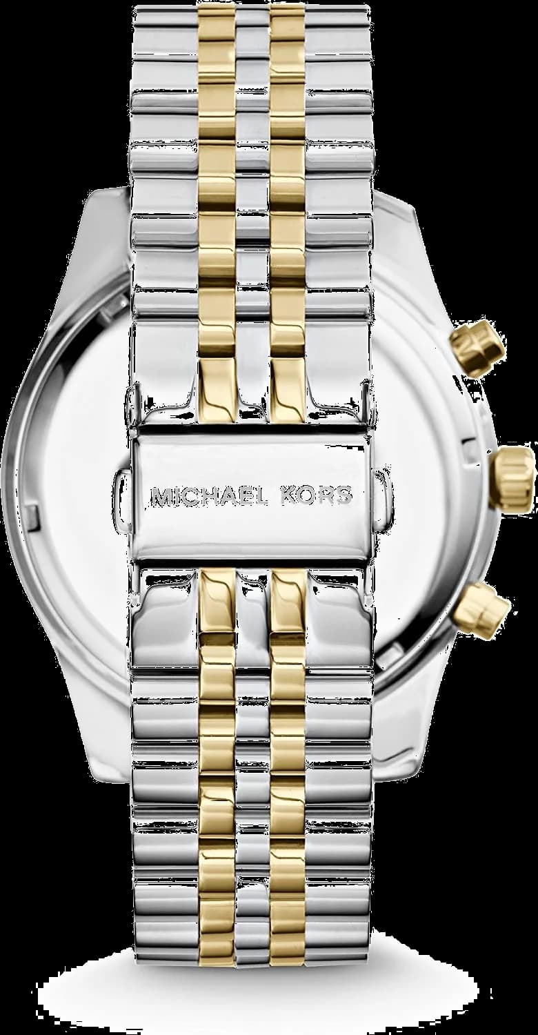Montre Michael Kors MK5955 Lexington Chronographe Bicolore Acier vue 2