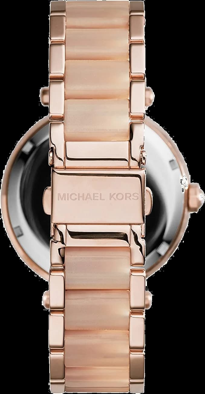 Michael Kors MK6176 Rose Gold-Tone Stainless Steel Watch with Diamond-Set Dial vue 3