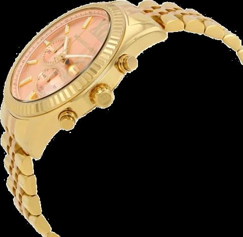 Michael Kors MK6473 Lexington Rose Gold Chronograph Watch vue 2