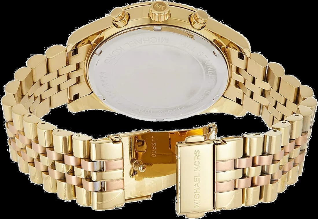 Michael Kors MK6473 Lexington Rose Gold Chronograph Watch vue 4