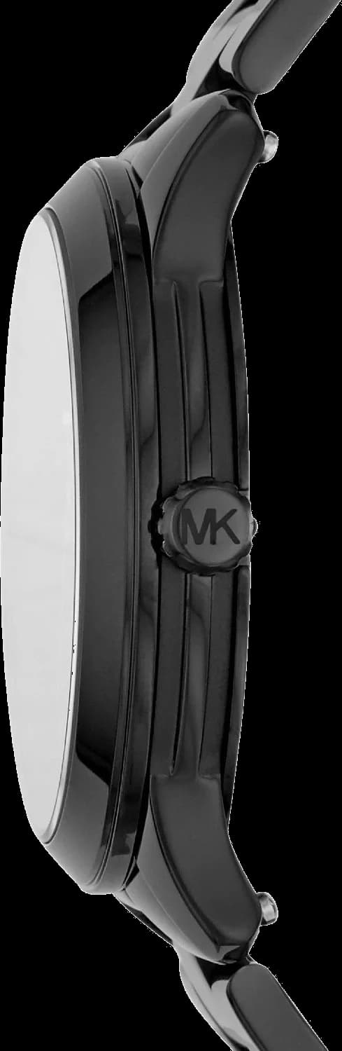 Michael Kors Runway MK6683 Black Stainless Steel Watch vue 3
