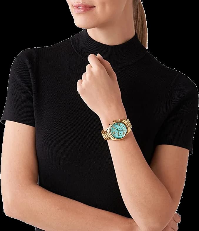 Michael Kors MK7216 Lexington Steel Watch with Turquoise Dial vue 4