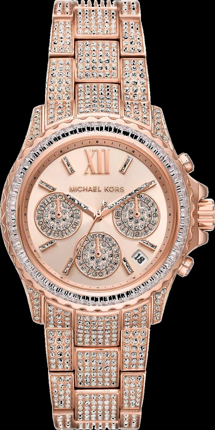 Michael Kors Everest MK7235 rose gold chronograph stainless steel bracelet watch