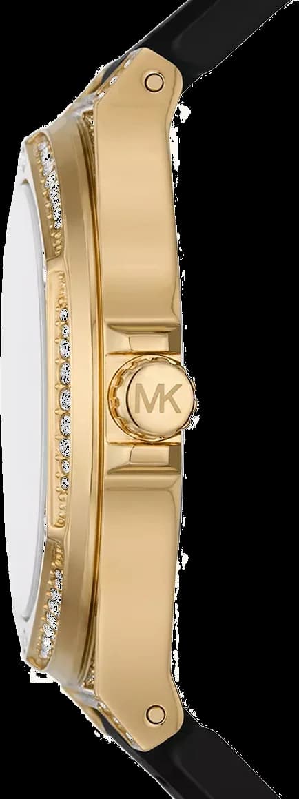 Michael Kors MK7247 Lennox Watch with Transparent Dial and Black Silicone Strap vue 3