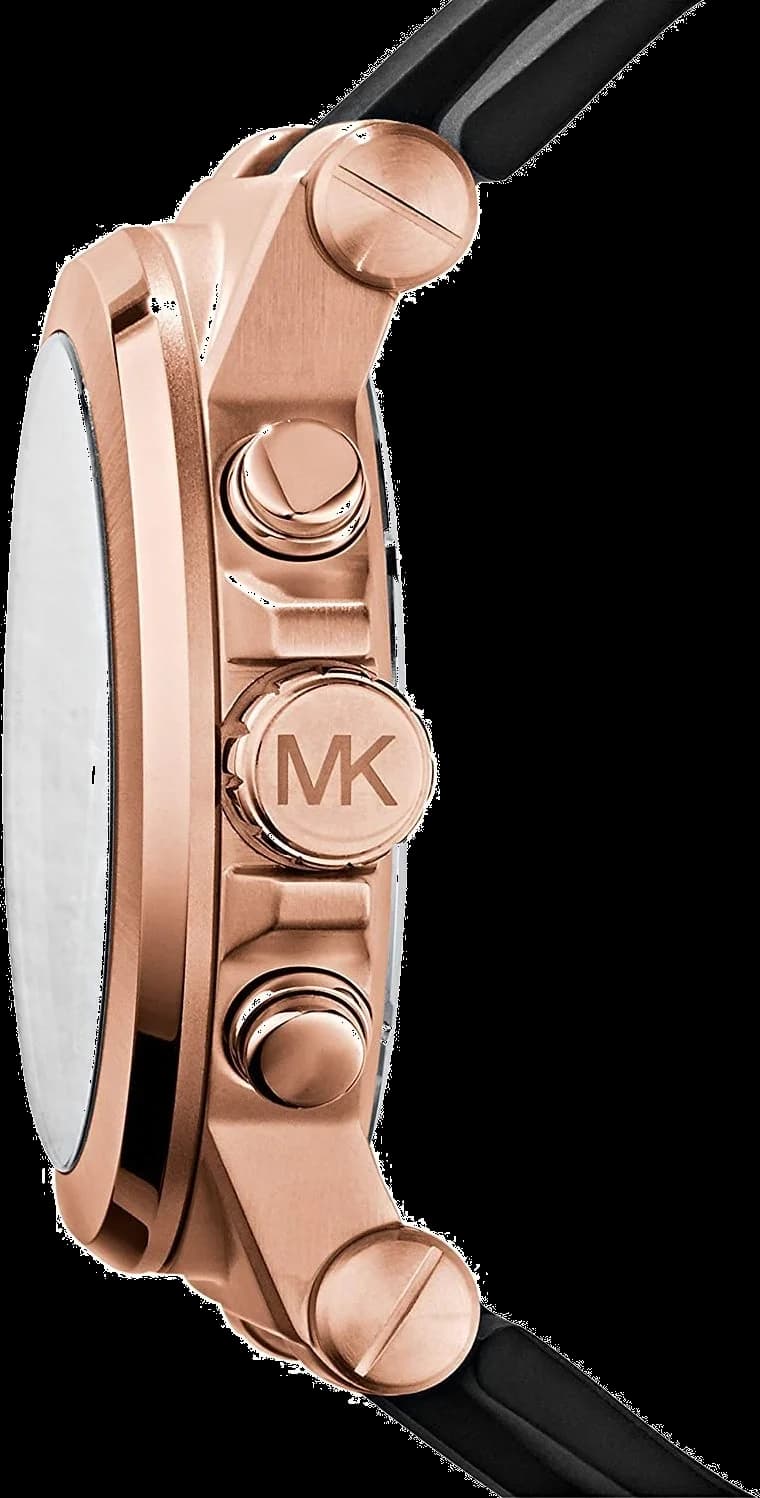 Montre Michael Kors MK8184 Dylan Acier Or Rose et Cadran Noir vue 3