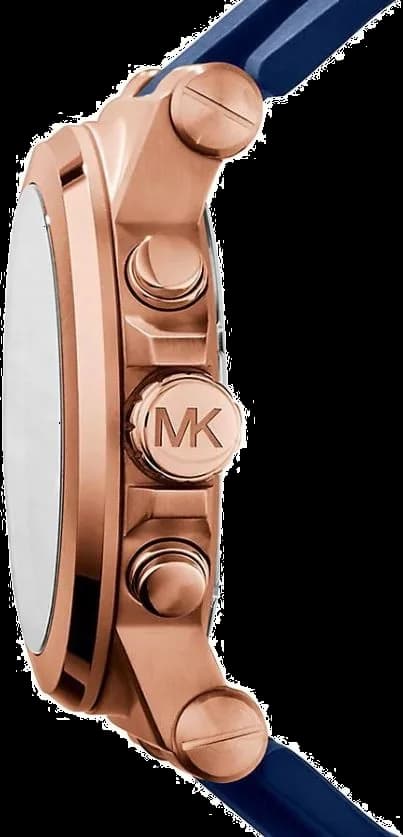 Montre Michael Kors MK8295 Dylan en Acier Doré et Silicone Bleu vue 2