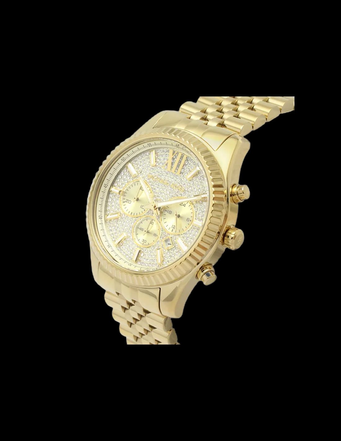 Michael Kors MK8579 Lexington Gold-Tone Crystal Dial Women's Watch vue 2