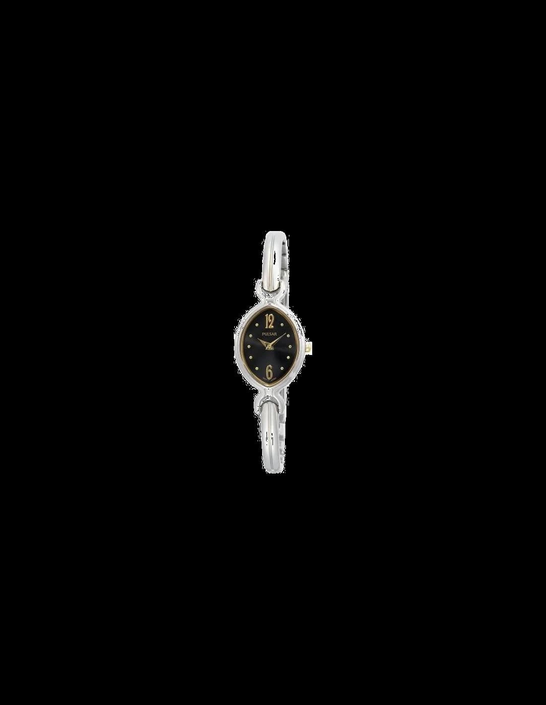 Montre Femme Pulsar PTA387 Boîtier Rectangulaire et Bracelet Acier Doré