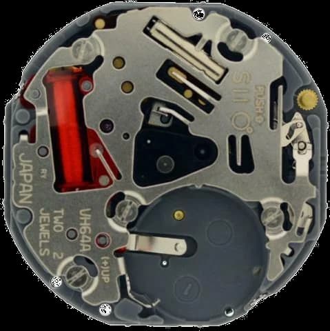 Mouvement à quartz analogique Seiko Instruments VH64 / VH64A vue 2
