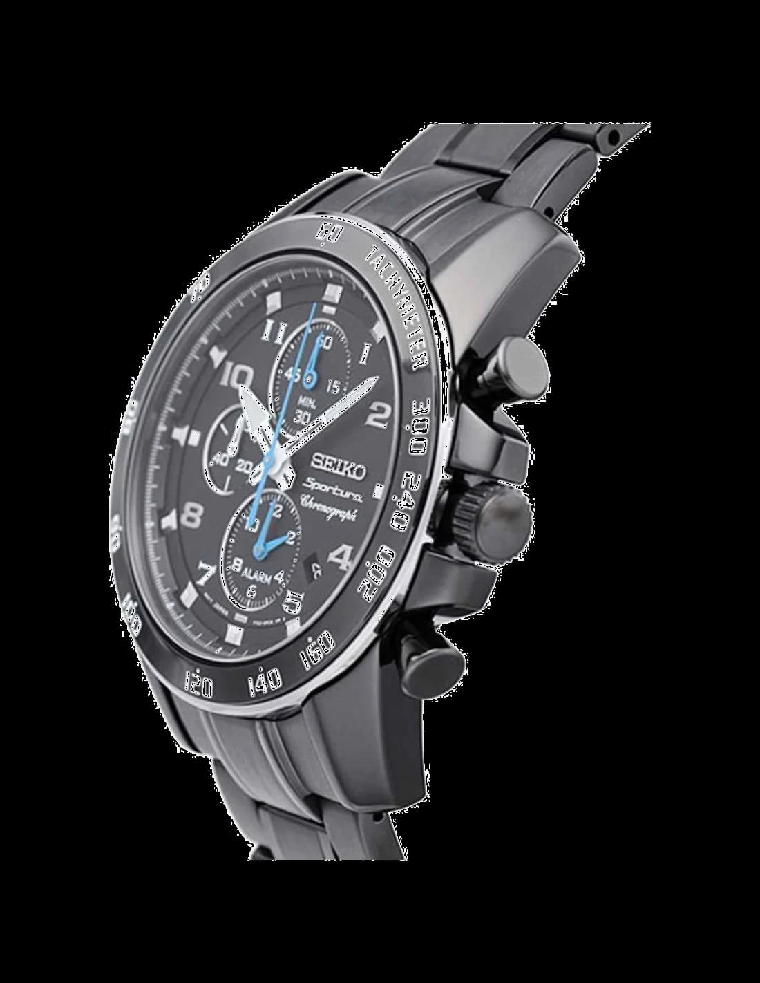 Montre Seiko SNAE77 en Acier Inoxydable Noir vue 2