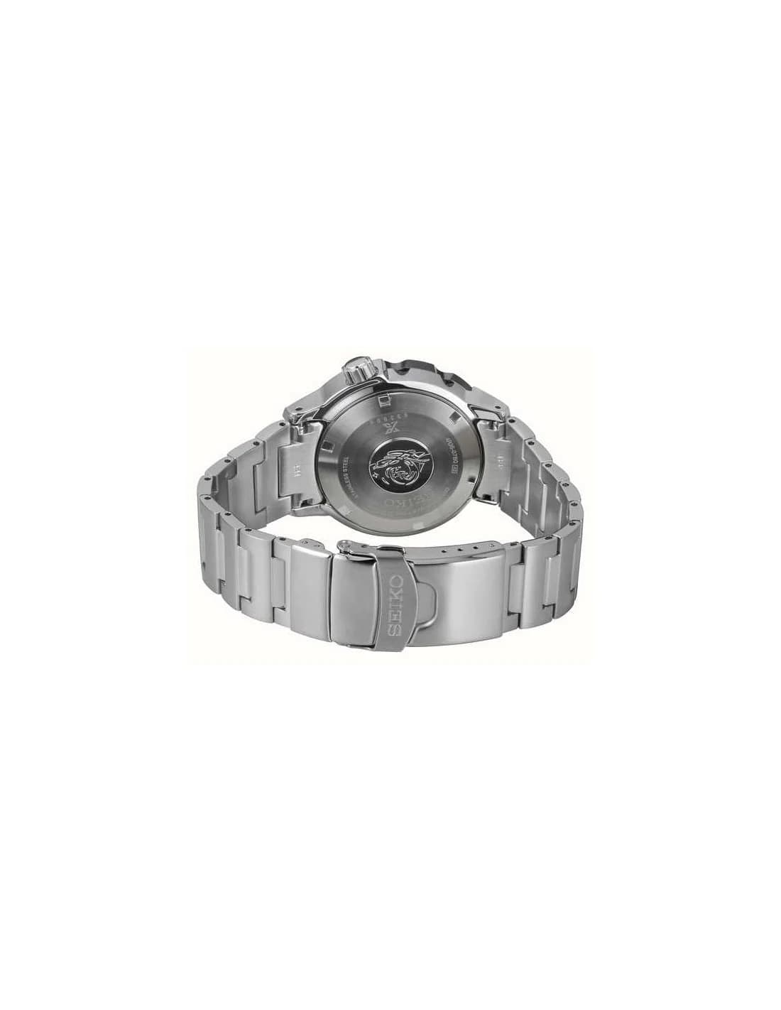 Montre Seiko SRPD25K1 Prospex Monster Automatique Acier Brossé Cadran Bleu vue 3