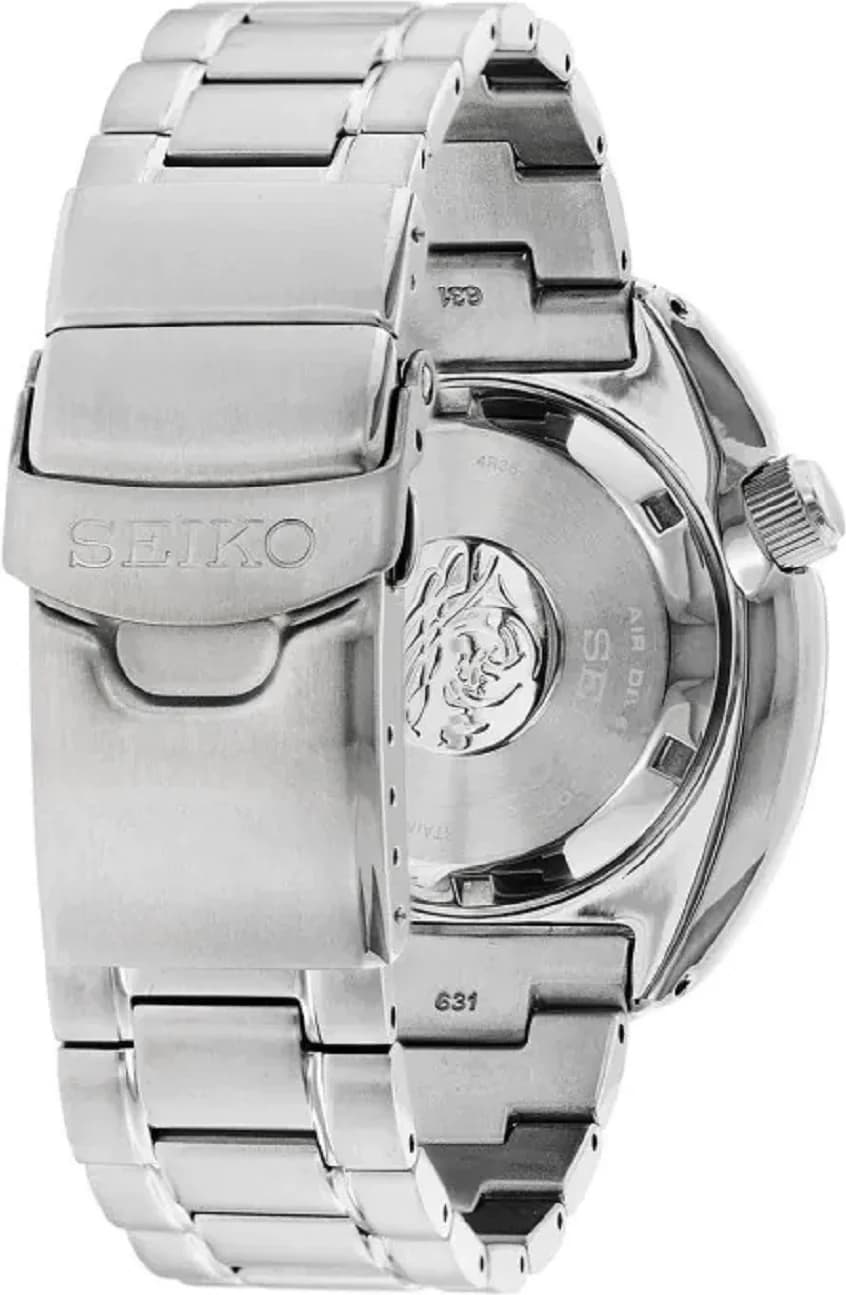 Seiko SRPF15K1 Automatic Stainless Steel Ocean Blue Dial 45mm Watch vue 3