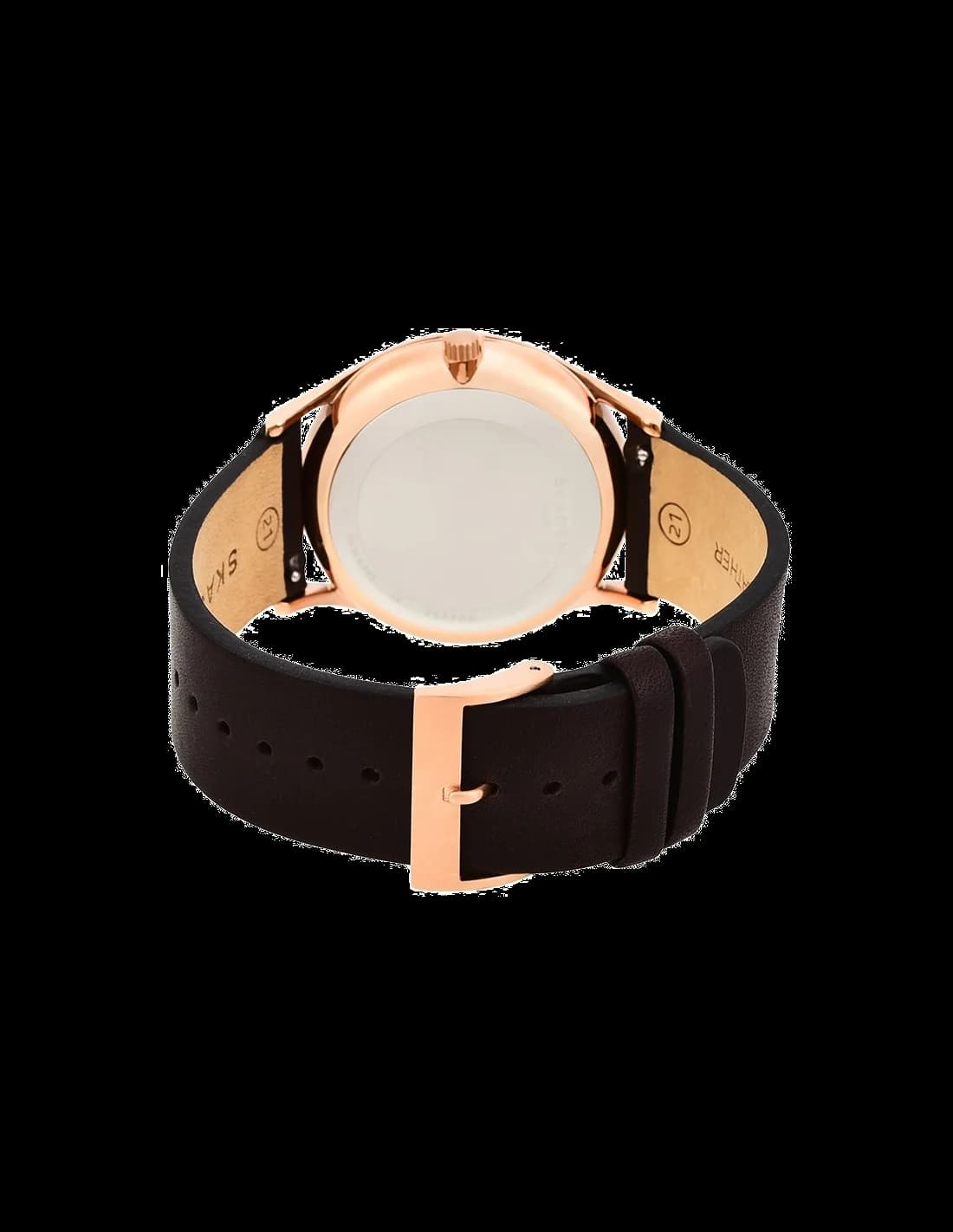 Montre Skagen SKW6395 Holst avec Bracelet en Cuir Marron vue 2