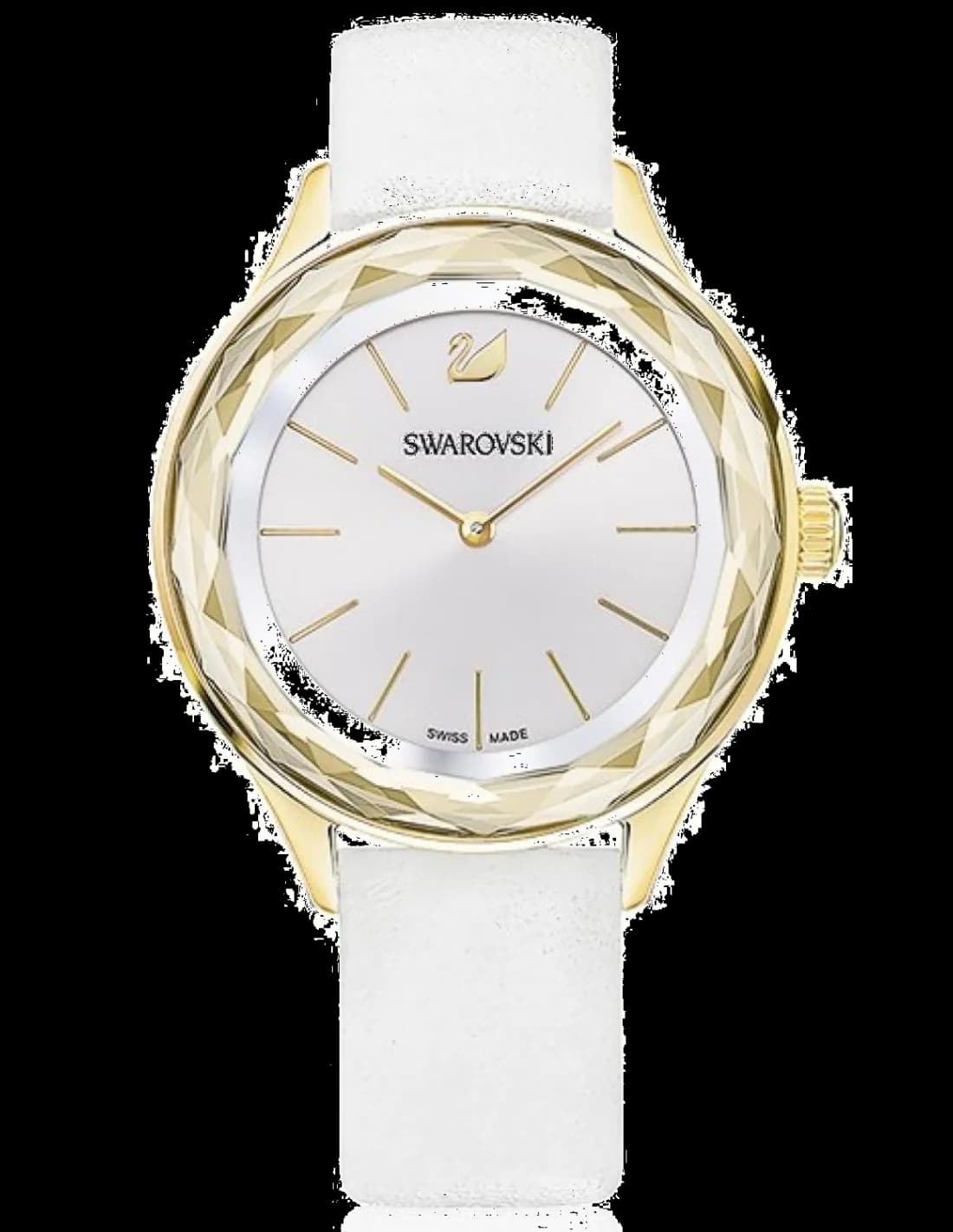Montre Femme Swarovski Octea Nova 5295337 bracelet cuir blanc