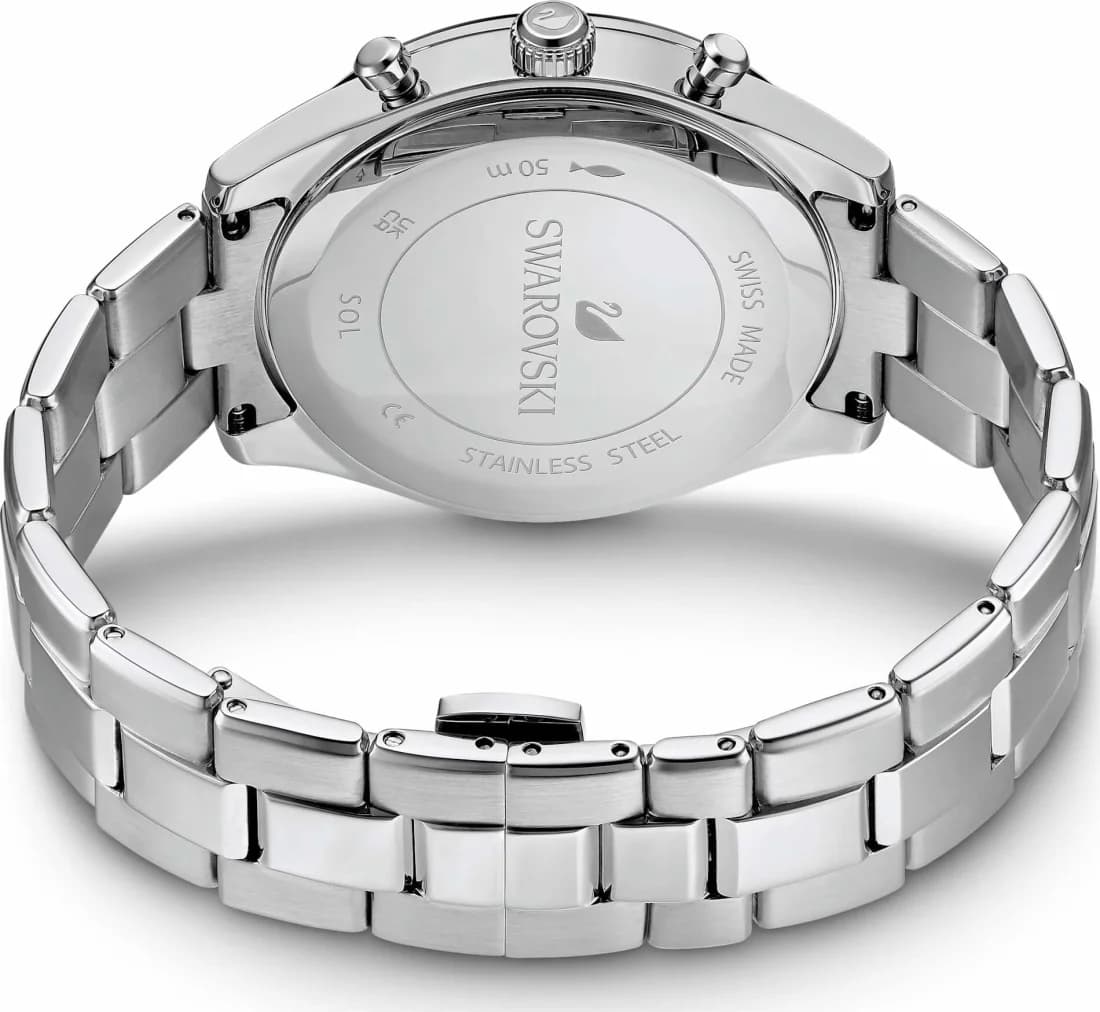 Montre Swarovski Octea Lux Sport 5610520 chronomètre bracelet métal vue 6