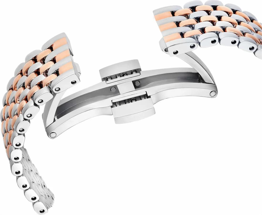 Montre Swarovski Certa 5672971 bracelet en acier inoxydable bicolore boitier incrusté de cristaux vue 7