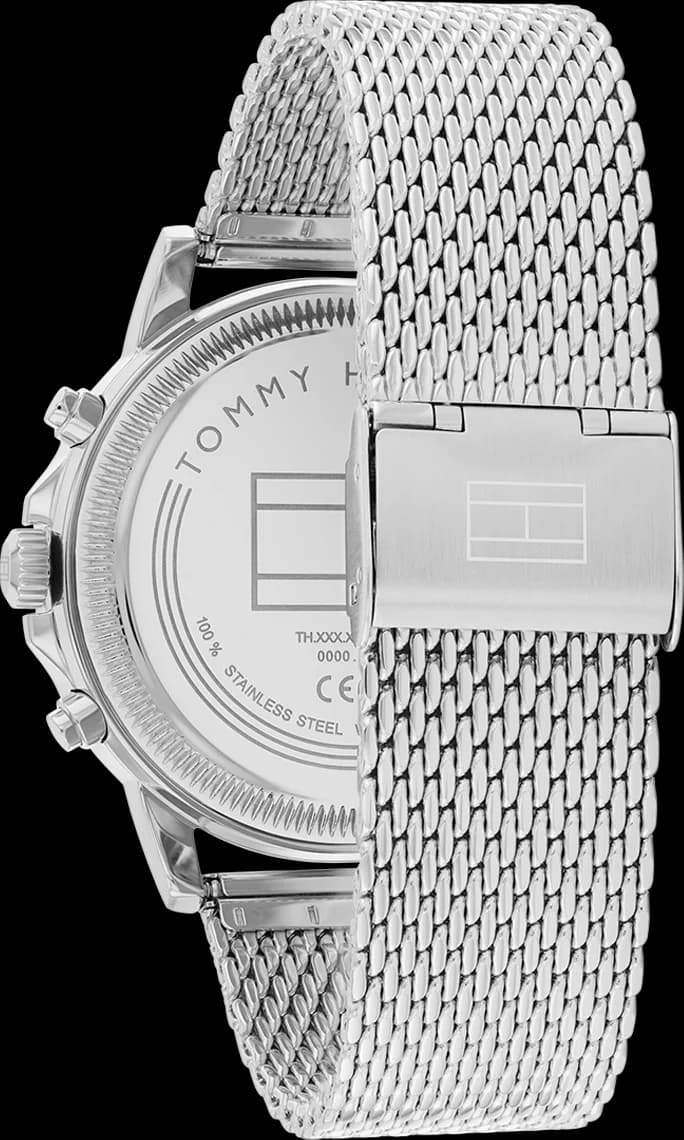 Tommy Hilfiger 1710608 Stewart Stainless Steel Milanese Mesh Green Dial Men's Watch vue 3