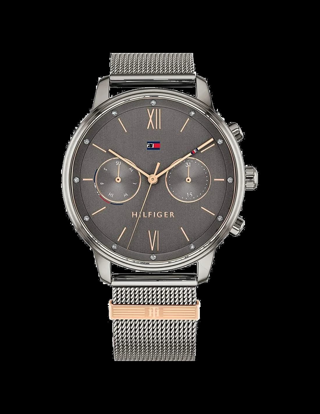 Montre Tommy Hilfiger Blake 1782304 anthracite maille milanaise