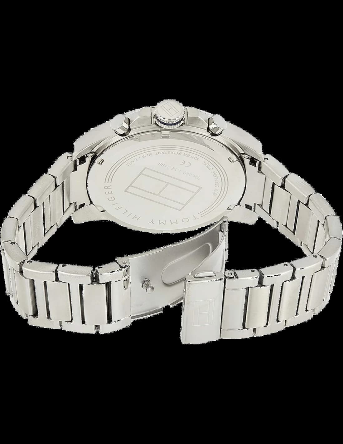Tommy Hilfiger 1791348 Silver Steel and Blue Dial Men's Watch vue 2