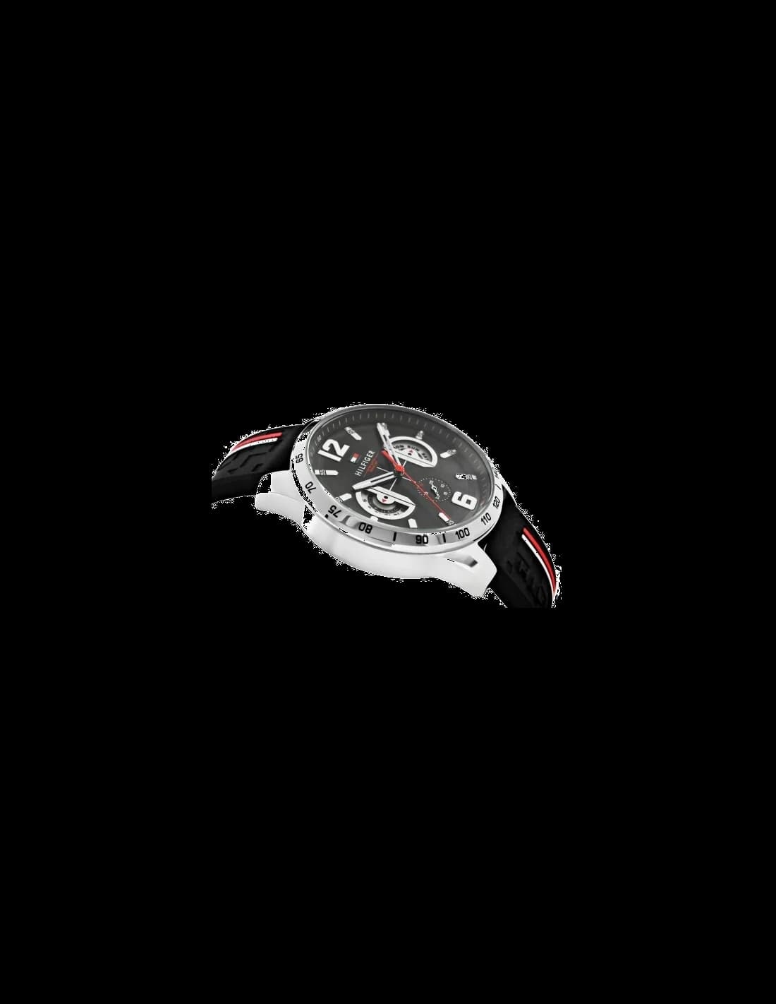 Montre Homme Tommy Hilfiger 1791473 Chronographe en Silicone Noir vue 3