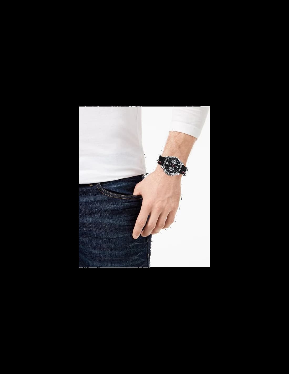 Montre Homme Tommy Hilfiger 1791473 Chronographe en Silicone Noir vue 5