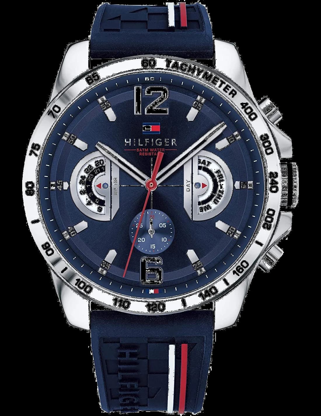 Montre Tommy Hilfiger 1791476 Decker Chronographe Homme Silicone Bleu