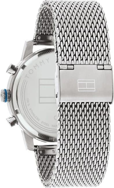 Montre Tommy Hilfiger 1791881 Sullivan Acier Maille Milanaise et Cadran Bleu vue 3