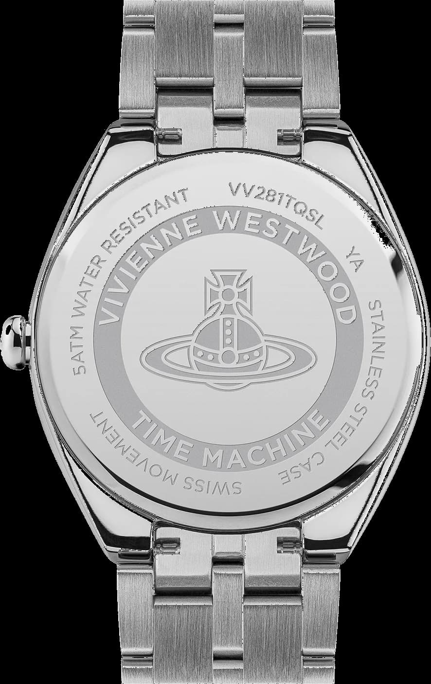 Vivienne Westwood The Mews VV281TQSL Women's Watch, Silver Steel Bracelet, Turquoise Dial vue 3
