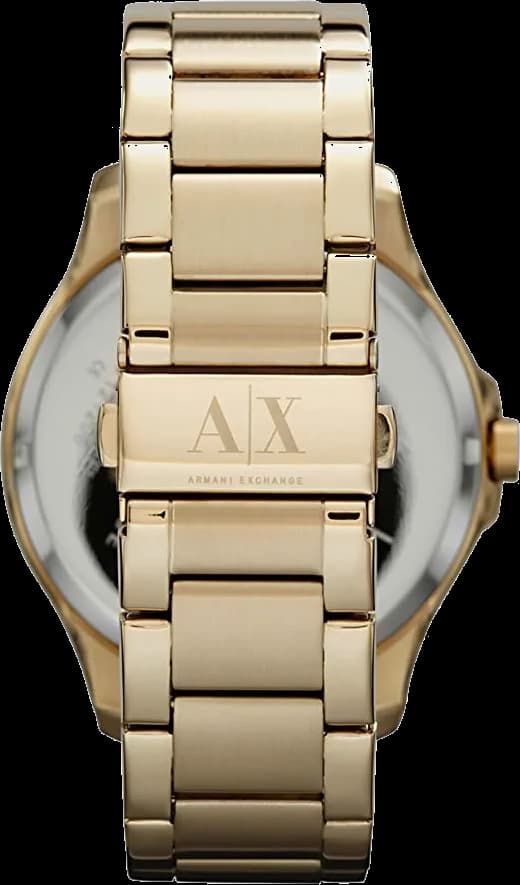 Armani Exchange AX2122 côté fond de boîtier or