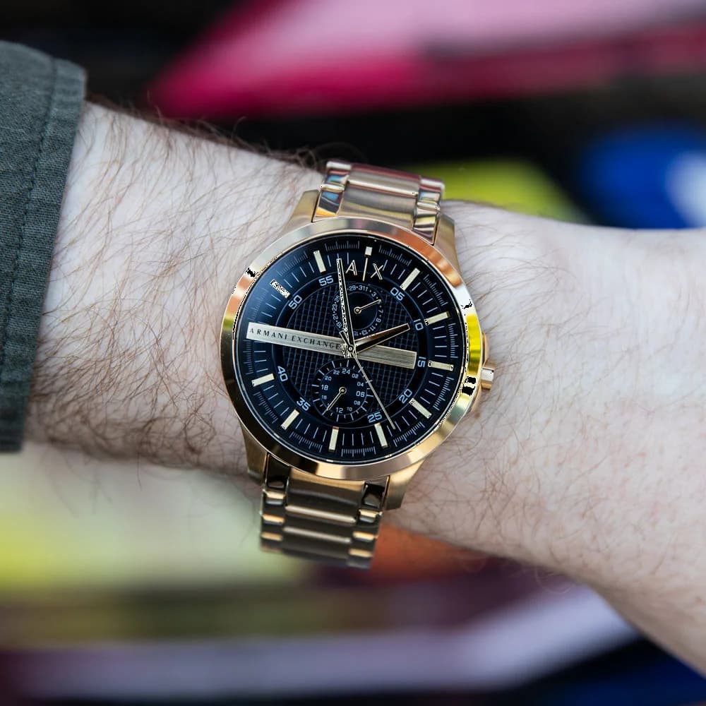 Armani Exchange Smart Chrono AX2122 Gold-Tone Stainless Steel Watch vue 6