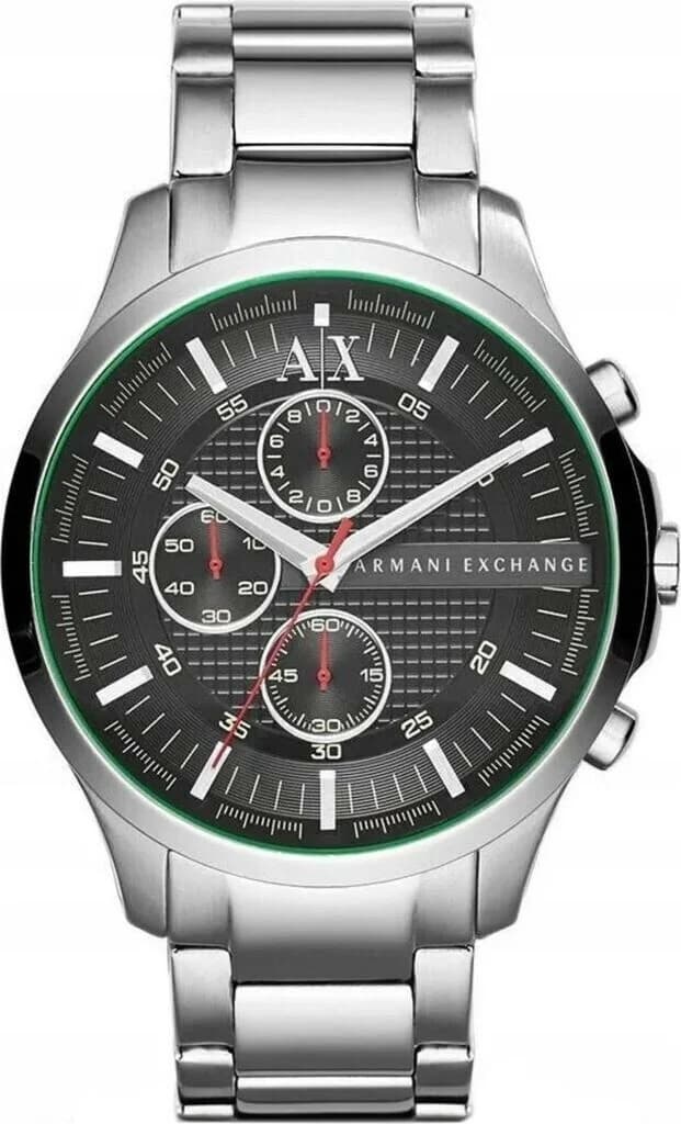 Armani Exchange AX2163 vue de côté, bracelet acier