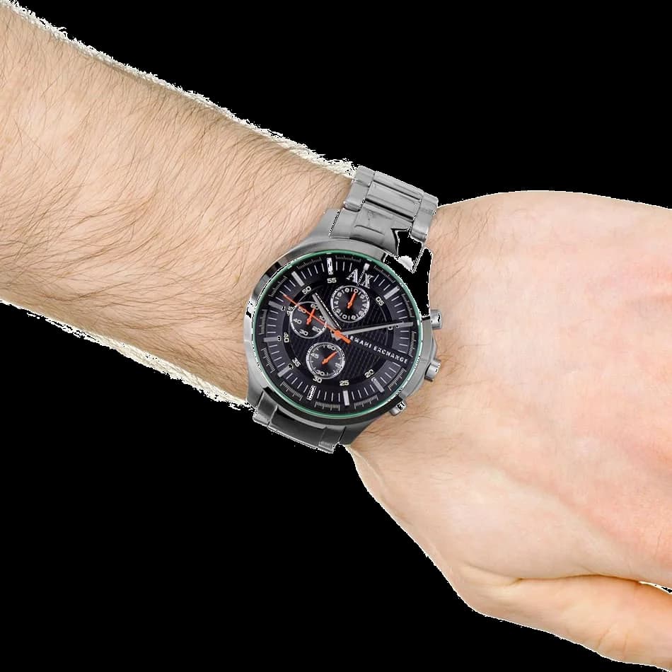 Montre Armani Exchange AX2163 Chronographe en Acier Inoxydable Noir vue 5