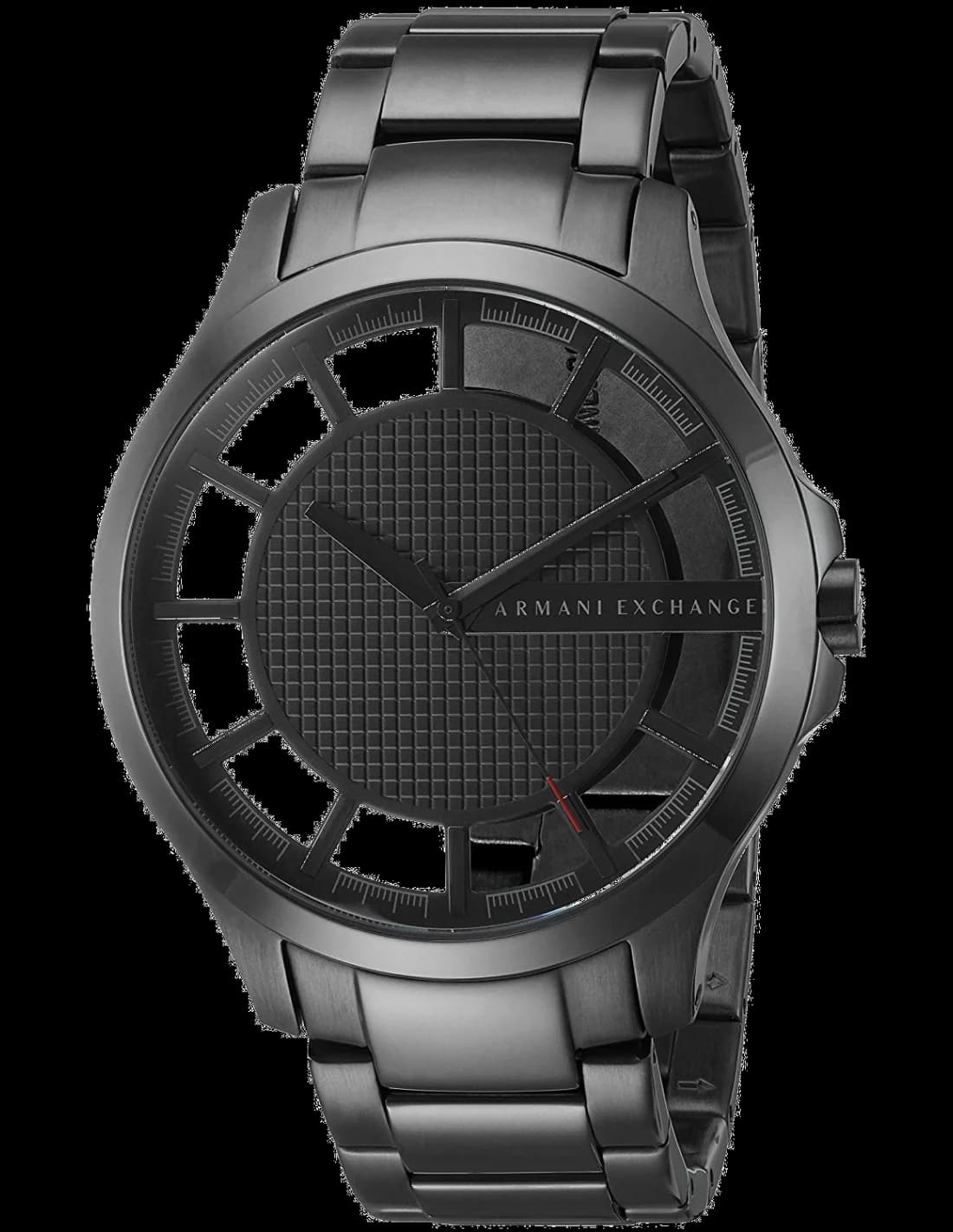 Armani Exchange AX2188 vue de côté, bracelet acier