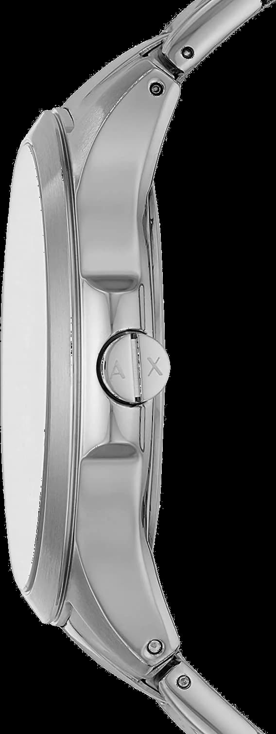 Gros plan sur le cadran bleu de la Armani Exchange AX2403