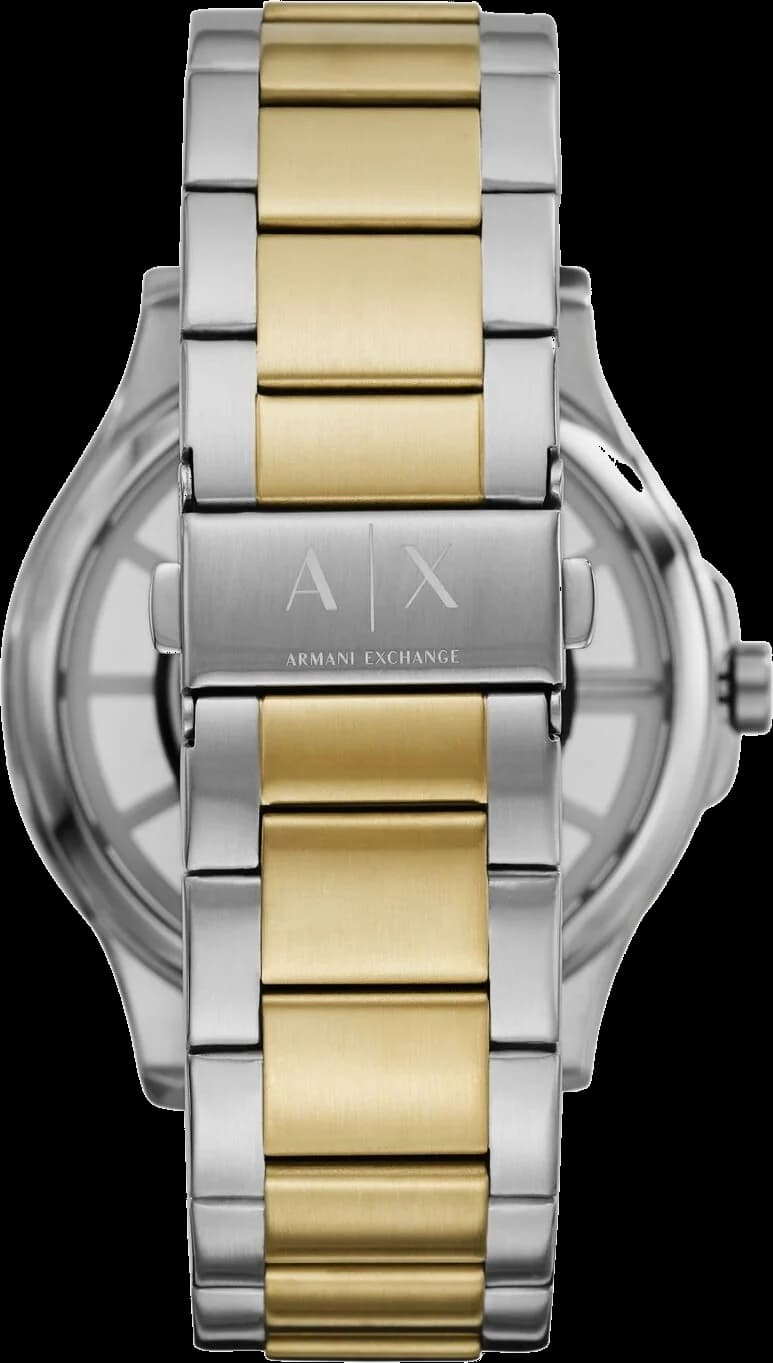 Armani Exchange Hampton AX2403 Transparent Dial Two-Tone Steel Men's Watch vue 4