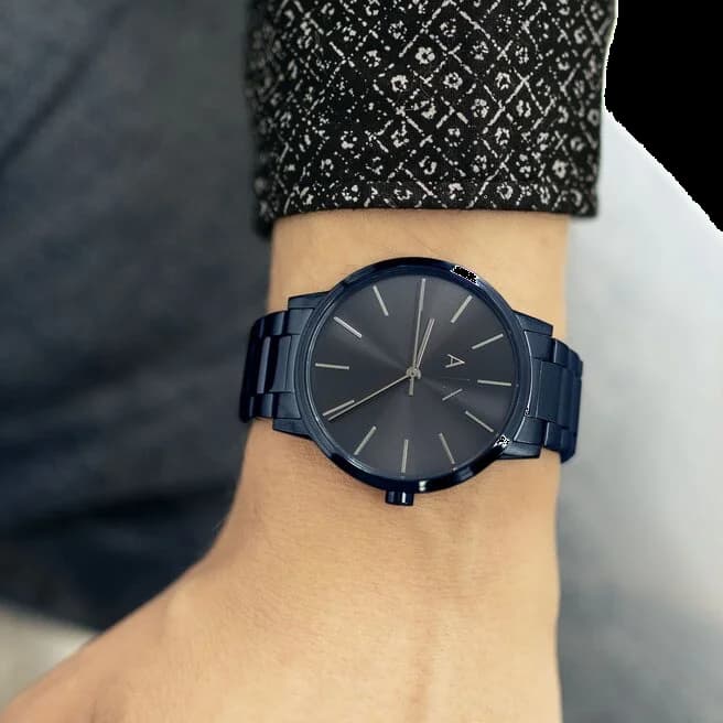 Montre Armani Exchange AX2702 en acier inoxydable bleu vue 5
