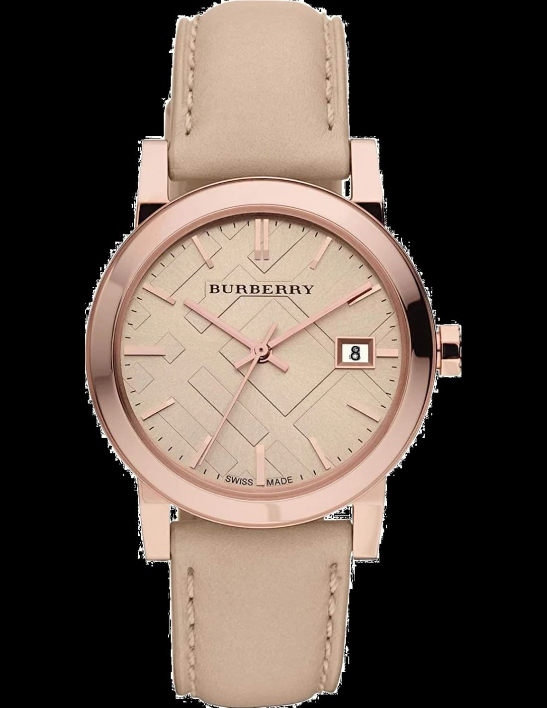 Burberry BU9014 vue de côté, bracelet cuir