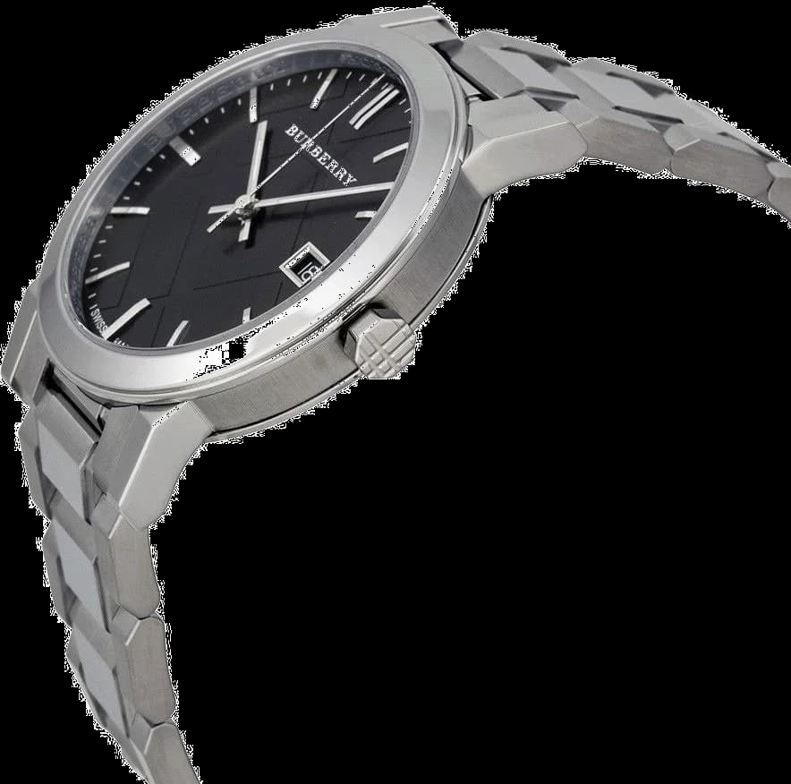 Montre Burberry BU9001 en Acier Inoxydable avec Cadran Noir vue 3