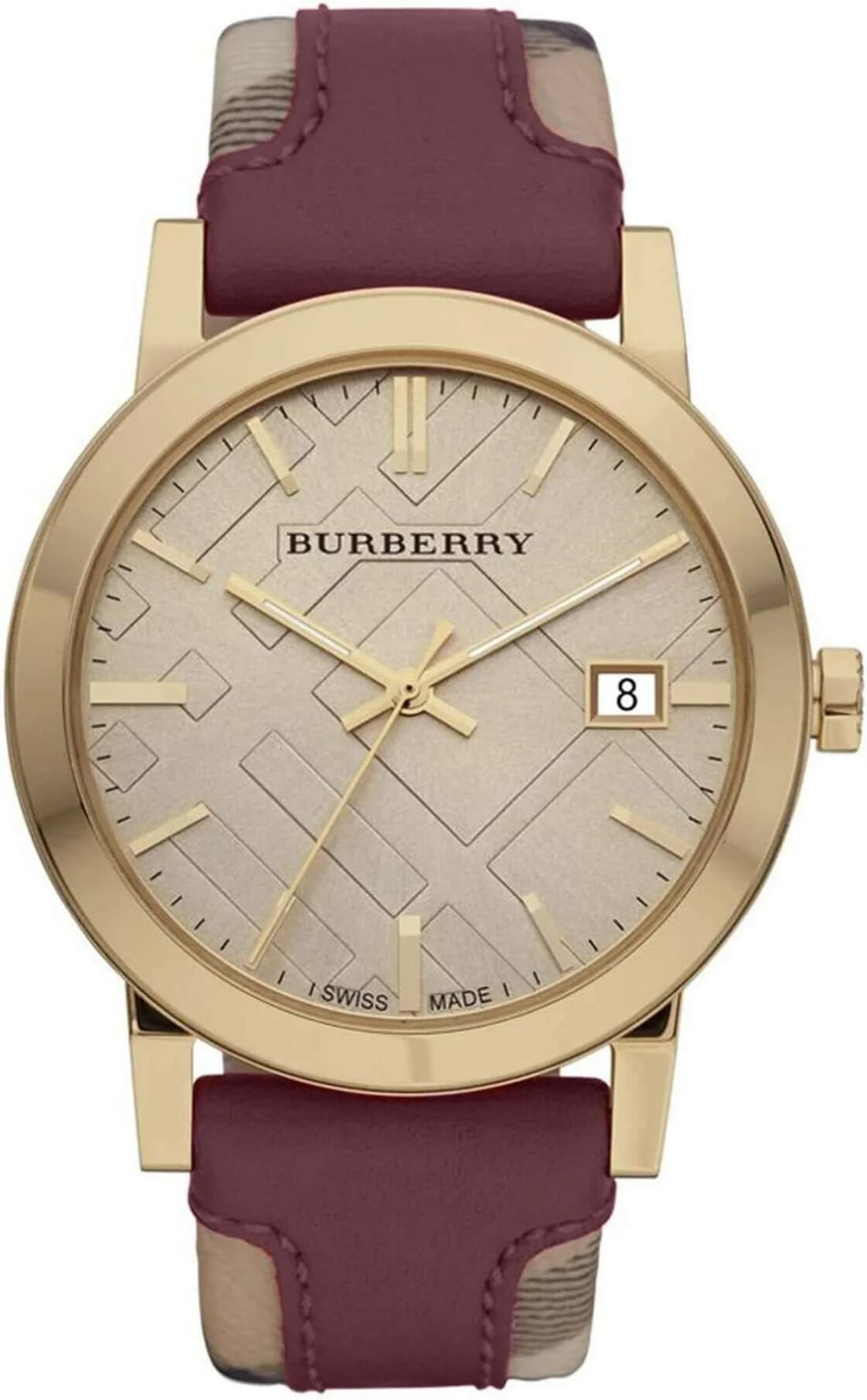 Burberry BU9017 vue de côté, bracelet cuir